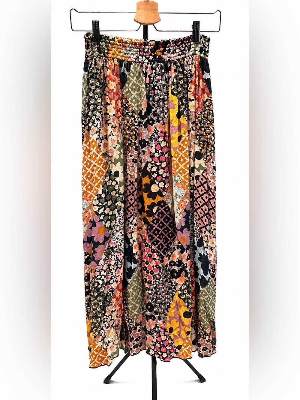 Natural Life Skirt-In-A-Bag Maxi Skirt Medium Patchwork Floral Boho